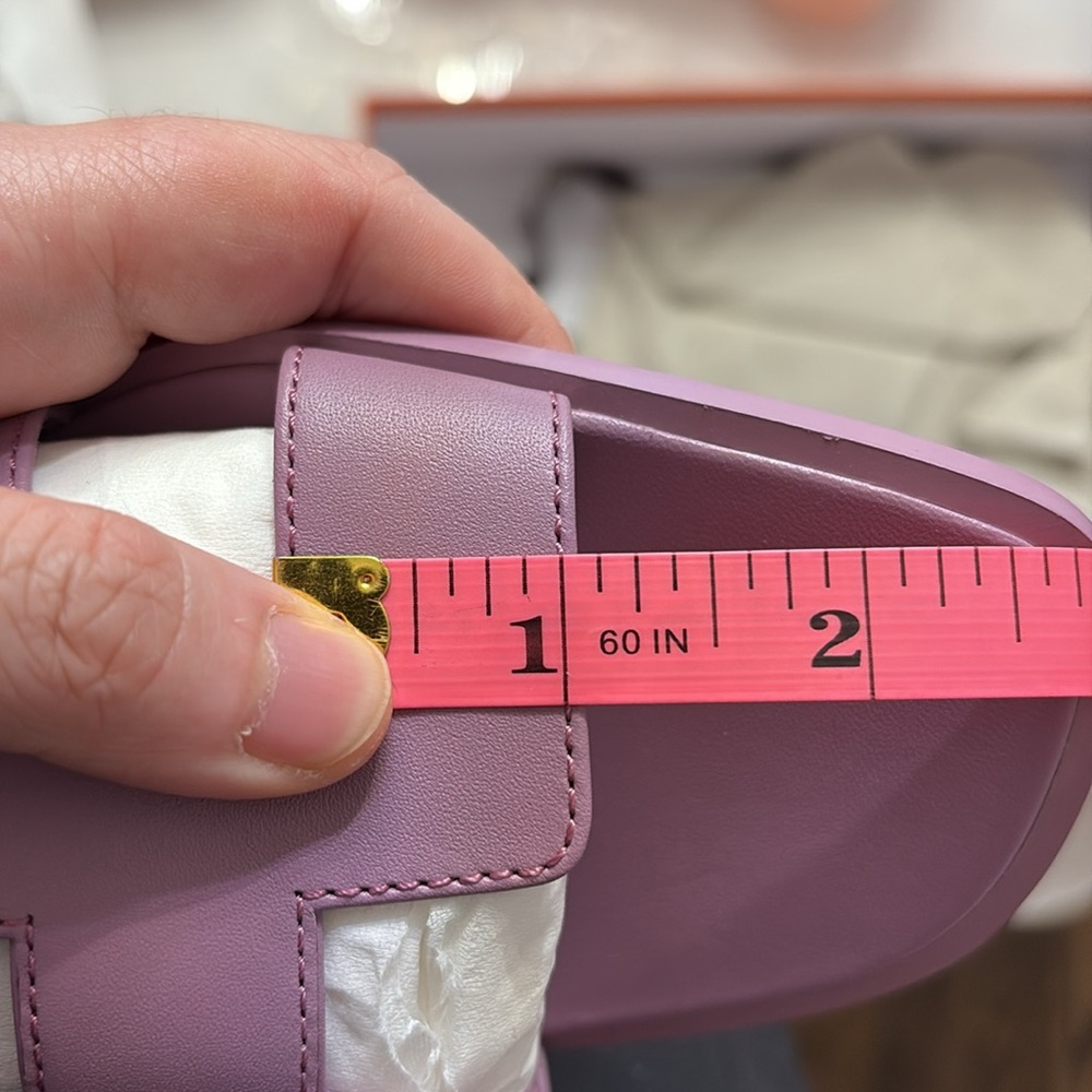 Brand new hermes oran sandals 39 purple violet Irish - Picture 10 of 10